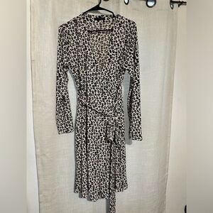Banana Republic Leopard Wrap Dress